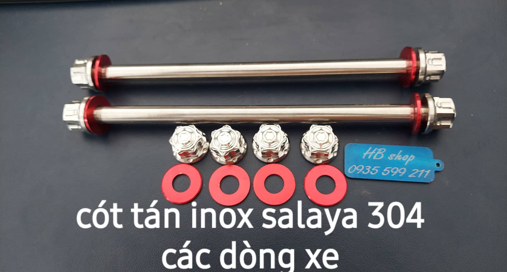 Cót Tán Bánh Xe Salaya inox 304 Các Dòng Xe kèm long đền
