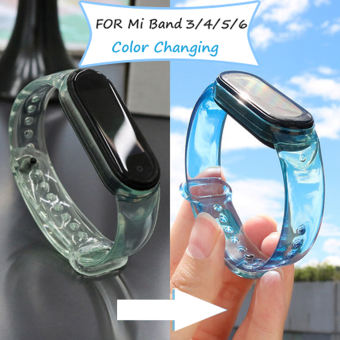 Dây Đeo Thay Thế Đổi Màu Cho Mi Band 7 6 Dây Đeo Thay Thế Cho Xiaomi Mi Band 4 Band 3 Dây Đeo Silicon Mềm Cho Mi Band 5 Dây Đeo Thay Thế Mi Sports Đổi Màu [Hàng Có Sẵn]