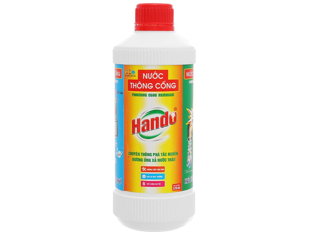 Nước thông cống hando 570ml/ 1l