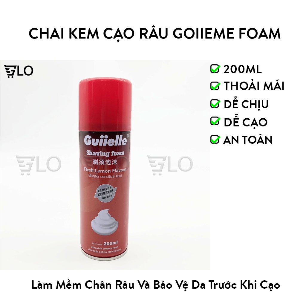 Chai kem cạo râu goiieme foam 200ml