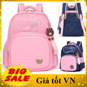 Balo cho bé gái tiểu học cấp 1, cặp sách học sinh chống gù