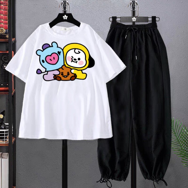 Sét 3 nhân vật hoạt hình kèm quần bom bo gấu