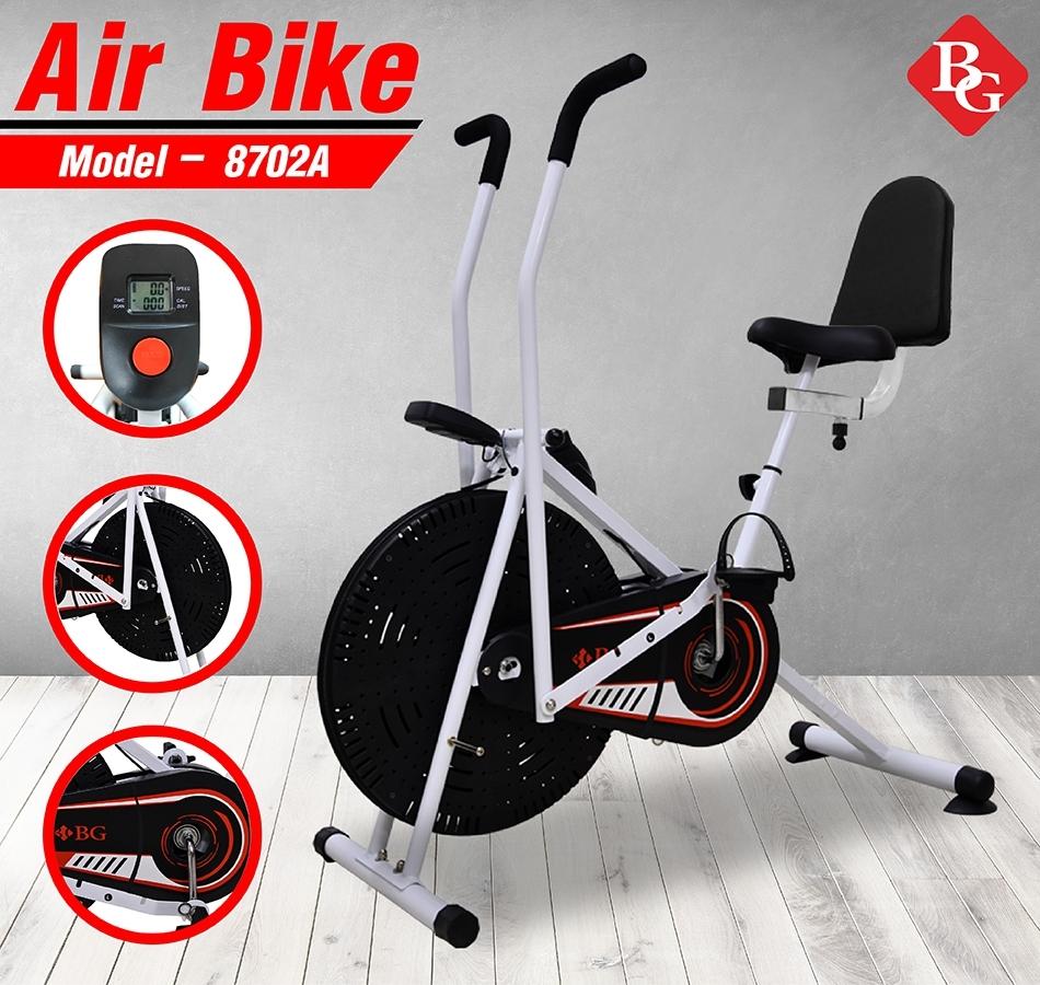 BG - Xe đạp tập thể dục Air bike thiết kế mới thêm tựa lưng