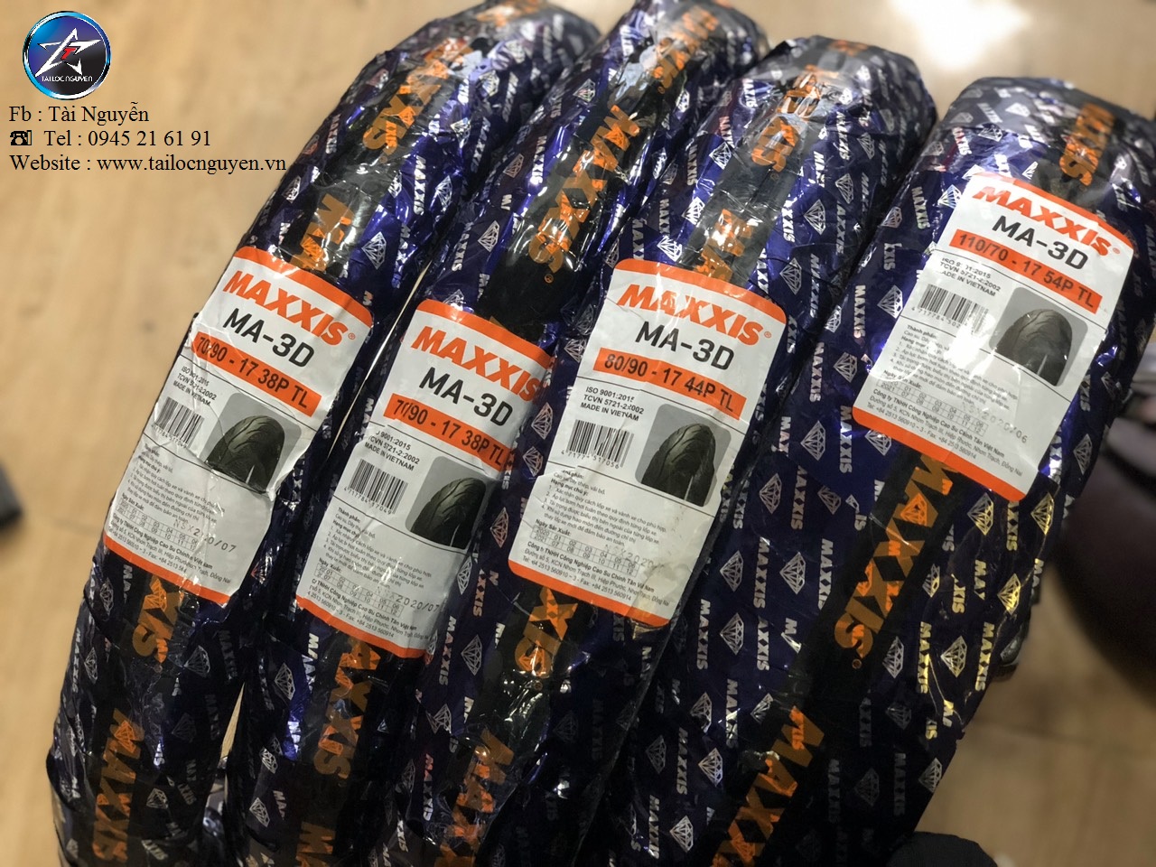 Vỏ MAXXIS 3D Gai Kim Cương 70/90-17 và 80/90-17
