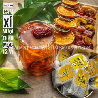Trà Lipton Xí Muội Thảo Mộc - Hộp 10 Set