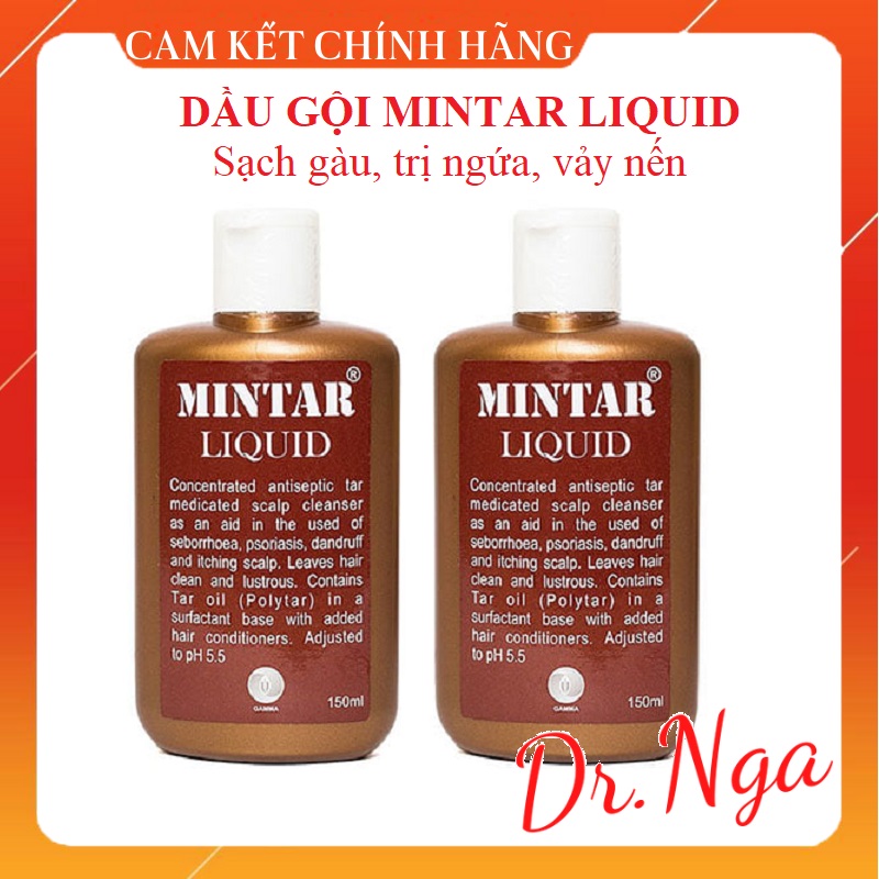 Dầu gội Mintar Liquid hết ngứa sạch gàu vảy nến, dầu gội sạch gàu giá rẻ - chai 150ml