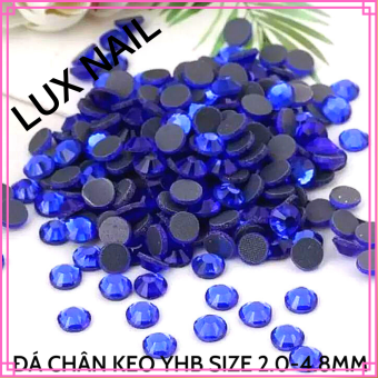 Đá chân keo YHB chân lưới 500 viên size 4.8mm trang trí móng, gắn đính đá móng tay móng chân cao cấp, đá khối đính nail cao cấp
