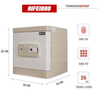 Két Sắt Vân Tay Thông Minh 🎁NHẬP KHẨU🎁 Két Vân Tay Kết Hợp Mã Số Điện Tử Aifeibao Nội Thất Bọc Da Hàng Cao Cấp