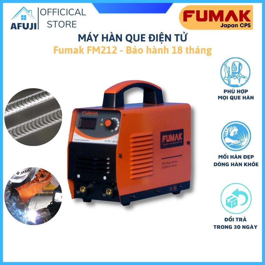 Máy hàn que điện tử cầm tay Fumak FM212 - Công nghệ Nhật Bản cho mối hàn đẹp, dòng hàn khỏe, phù hợp với mọi que hàn - Bảo hành 18 tháng