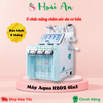 Máy chăm sóc da 6 chức năng H2O2 | Máy aqua 6in1 cho spa
