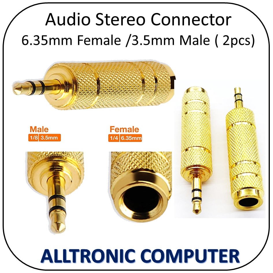 3.5mm Female To Female Stereo Audio Coupler – Gold Plated, 1/8 Inch Adapter 3 thumbnail image