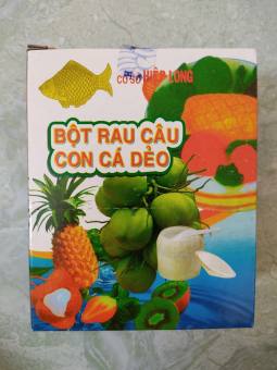 Bột Thạch Rau Câu Con Cá Dẻo Hộp 12 gói x 12gr