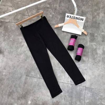 Quần legging dài cuộn hồng mặc nhẹ, co giãn cực thích