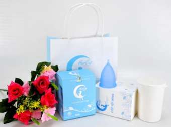 Cốc nguyệt san Hercup size 2 + cốc tt + 10 viên khử trùng Milton