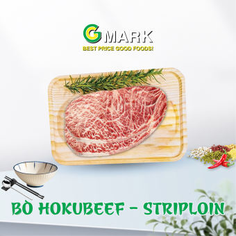 Thịt Bò HOKUBEEF Striploin 200g/miếng Gmark Nhập Khẩu Chuyên Bít Tết, Nướng