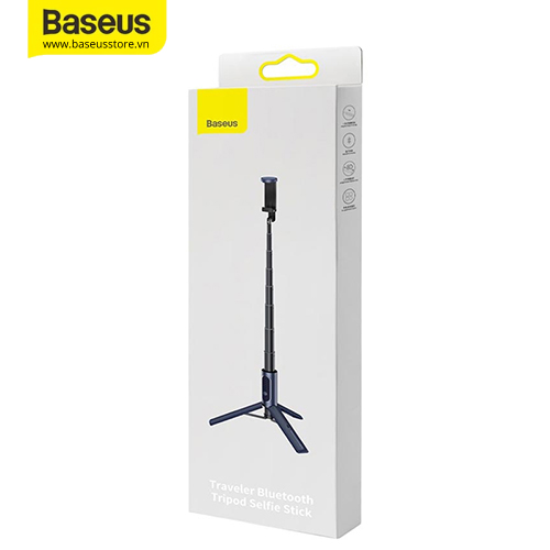 Gậy Selfie tích hợp Remote chụp hình Bluetooth Baseus Traveler Bluetooth Tripod Selfie Stick