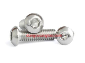 Ốc lục giác inox 304 semi round M5 (ốc đầu nấm M5)