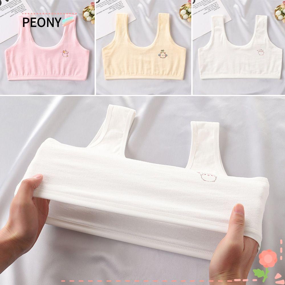 Young Girls Kids Junior Student Cotton Wireless Bra / Singlet