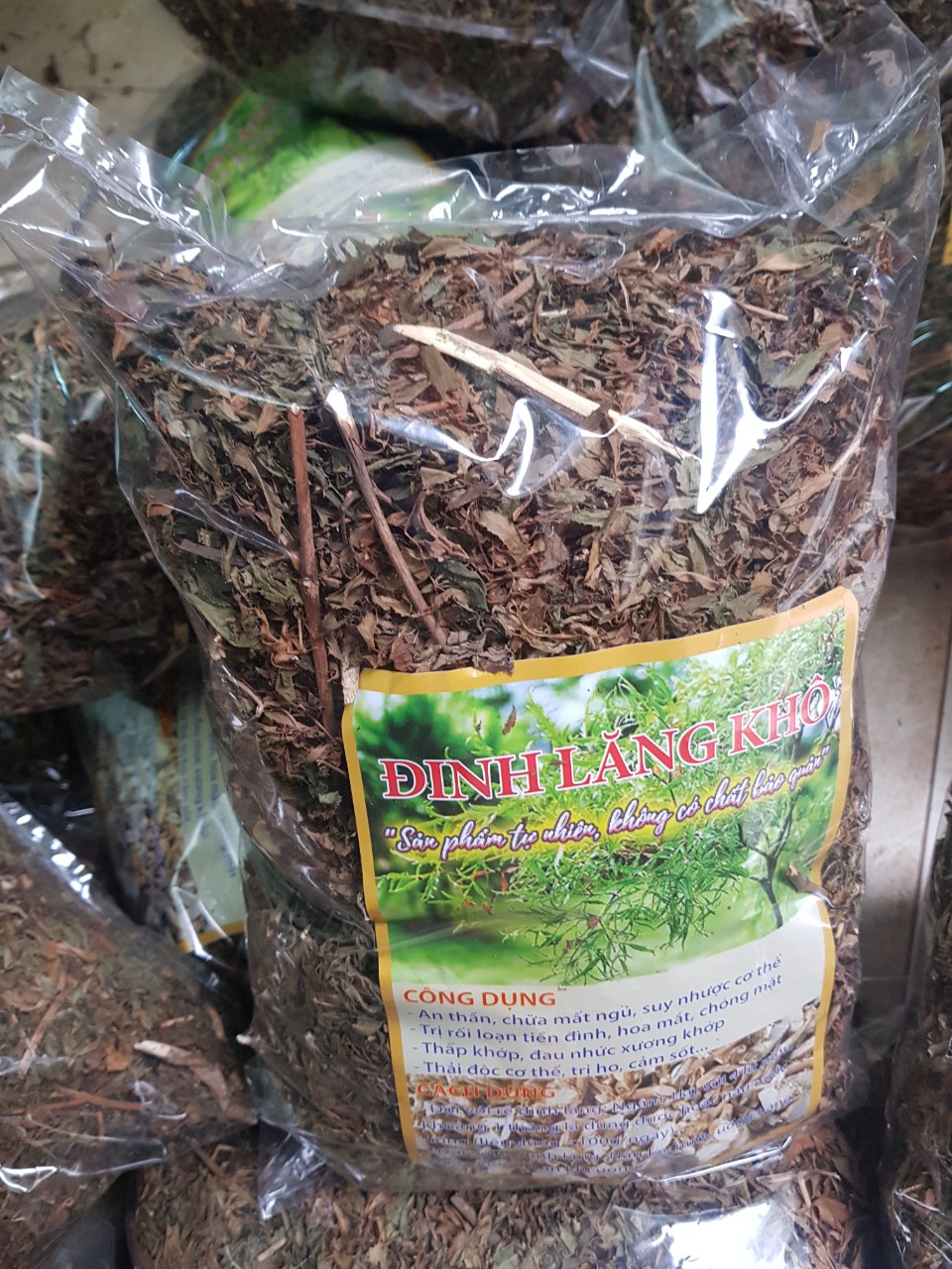Lá đinh lăng nếp khô (gói 500g), đinh lăng khô, gối lá đinh lăng, thơm phức, cho người rối loạn tiền đình, hoa mắt chóng mặt