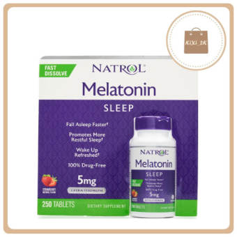 Viên Ngậm Sleep Giúp Ngủ Ngon 5mg 250 Viên - natrol Mỹ