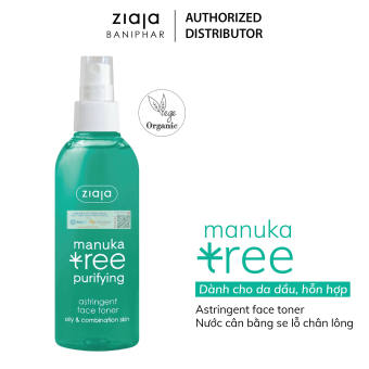 Xịt dưỡng se khít lỗ chân lông Ziaja Manuka Tree Purifying Astringent Face Toner 200ml