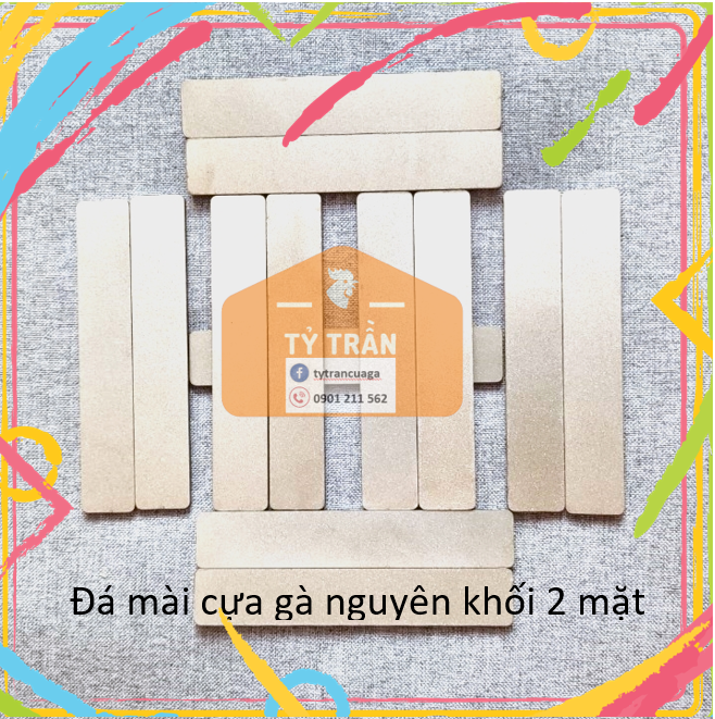 Đá mài cựa gà nguyên khối 2 mặt I Tỷ Trần Cựa Gà