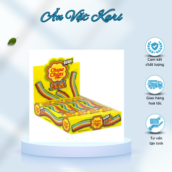 {Freeship} Combo 5 thanh kẹo Dẻo Chupa Chups 7 Sắc Cầu Vồng