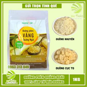 Đường phèn Quảng Ngãi 1kg, Đường 100% làm từ đường mía nguyên chất, Đường phèn vàng nguyên chất