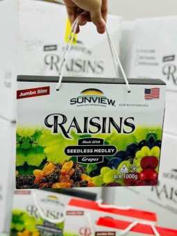 Nho Raisins Không Mỹ Túi Quà 1kg