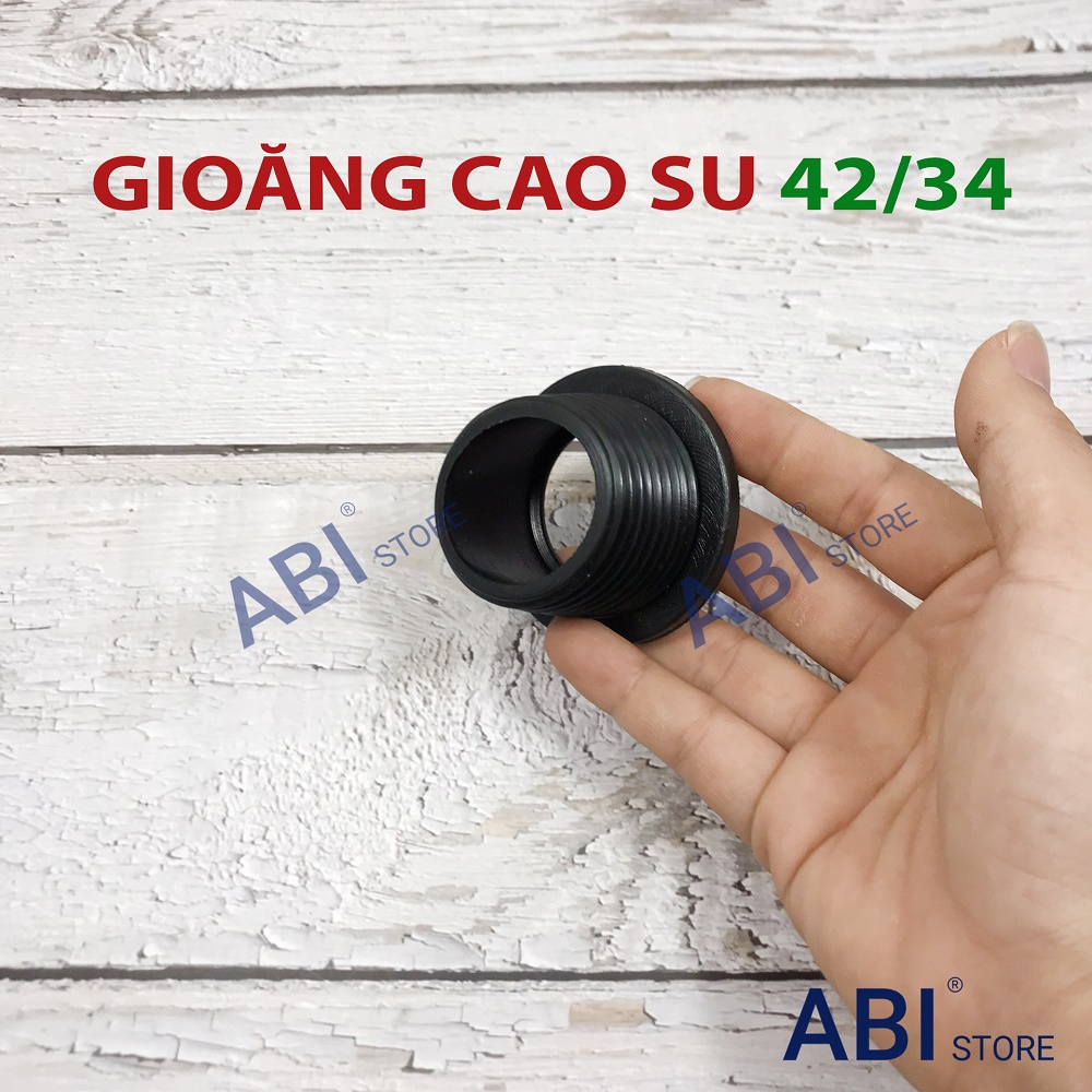5 GIOĂNG CAO SU 42/34, GIOĂNG( RON CAO SU ) ĐẦU THOÁT NƯỚC XI PHÔNG CHẬU RỬA MẶT CHO ỐNG NHỰA 42