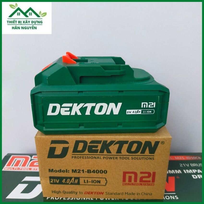 Pin dekton m21-b4000 21v li-ion 4.0ah 10cell