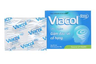 Viên ngậm giảm đau rát cổ họng Viacol 5 vỉ