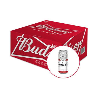Thùng 12 lon bia Budweiser 500ml