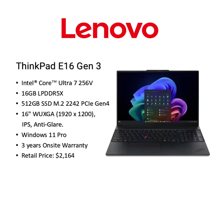 32GB Ram] Lenovo ThinkPad E14 Gen 7 Laptop|14