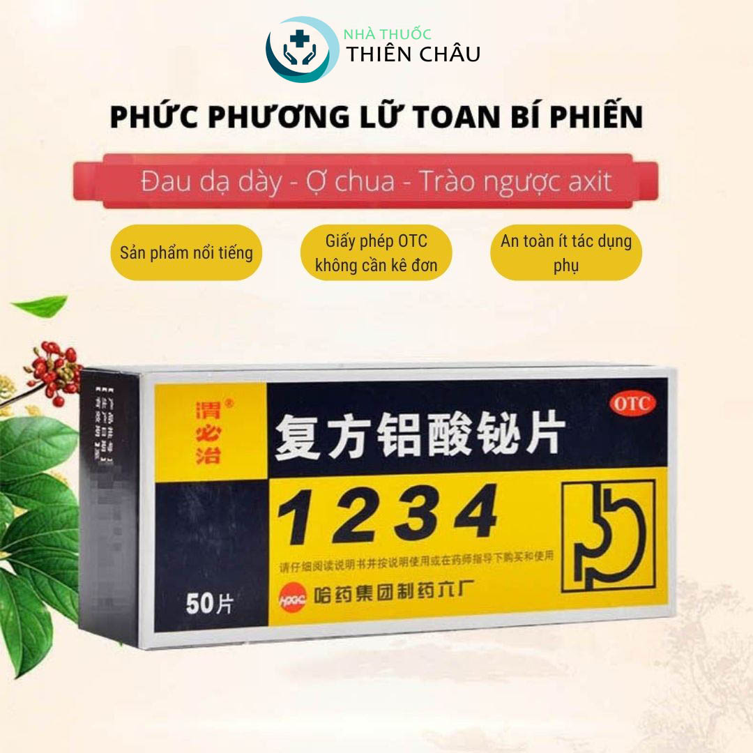 Stomach tablets 1234 Phuong Lu Toan Complex, Domestic Chinese Medicine