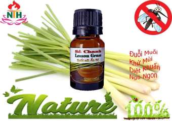 TINH DẦU SẢ CHANH THỂ TÍCH 10 ML XÔNG PHÒNG, KHỬ MÙI, ĐUỖI MUỖI (GIÁ DÙNG THỬ)