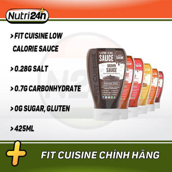 Gia Vị 0 Calo Hỗ Trợ Ăn Kiêng Fit Cuisine Low Calorie Sauce 425ml Cho Món Ăn thêm Ngon - Applied Nutrition - Uk