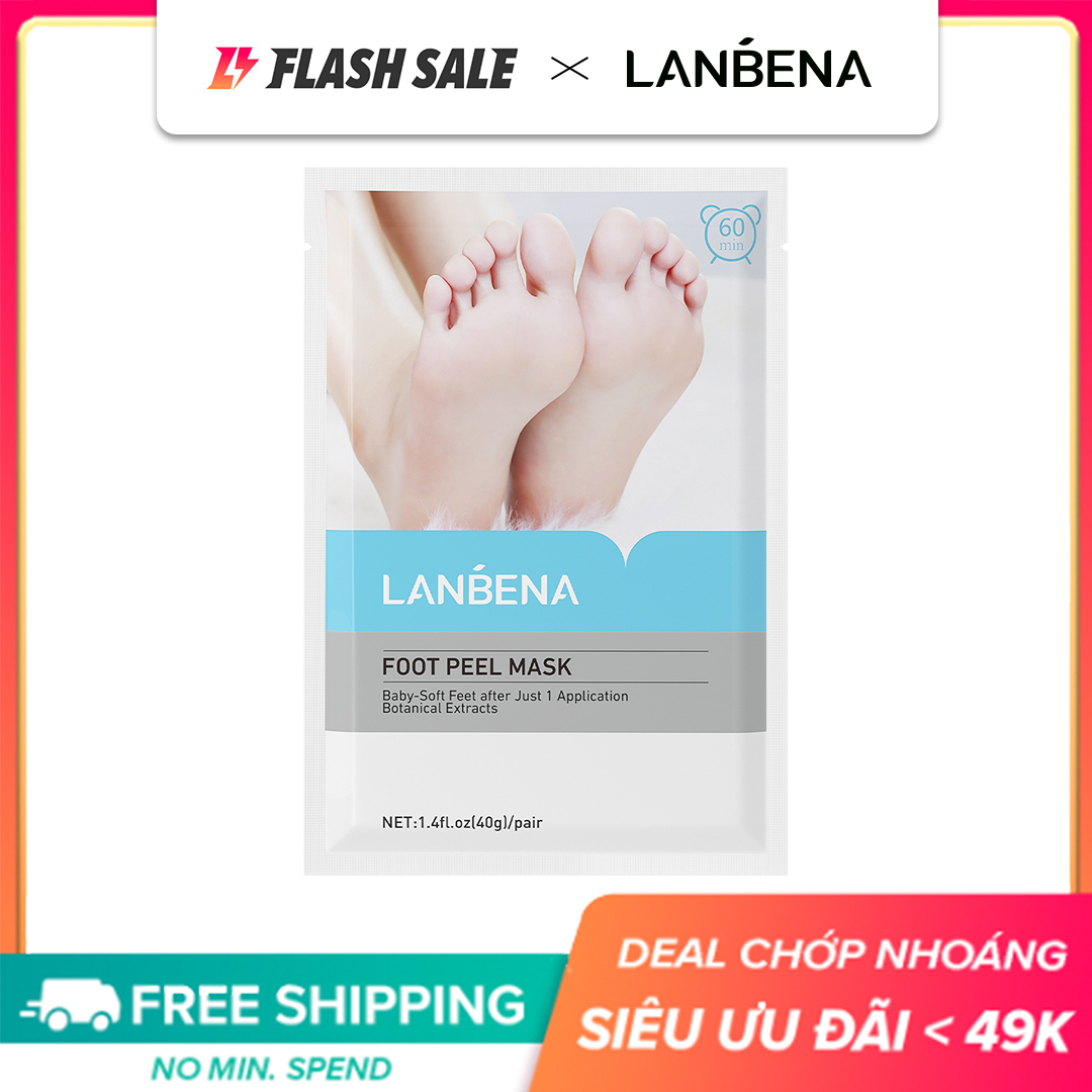 LANBENA Mặt Nạ Ủ Tẩy Tế Bào Chết Cho Bàn Chân Loại Bỏ Da Chết Một Cách Triệt Để Trong 2-7 ngày - intl