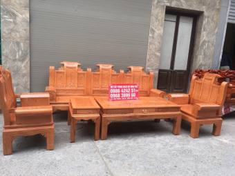 Bộ bàn ghế Âu Á Hộp gỗ sồi