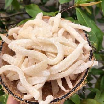 Mứt dừa non sữa sợi nhà làm 500g