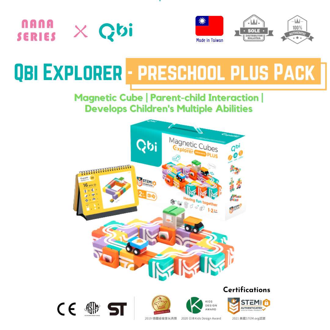 Qbi Explorer - Kids Plus Pack (Education Magnetic Cubes