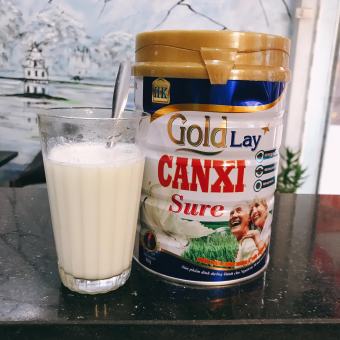 Sữa Goldlay canxi sure bổ sung canxi cho người già, giúp xương chắc khỏe, ngừa táo bón