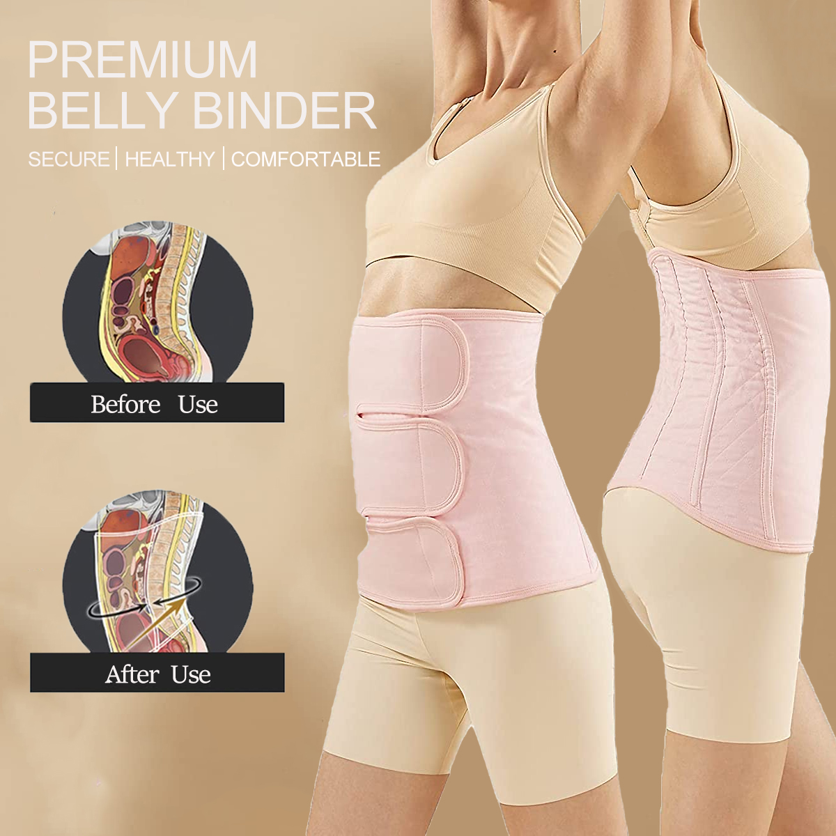 Postpartum Belt Cotton Gauze Waist Trainer Postnatal Recovery Support Girdle  Bandage Post Pregnancy After Birth Slimming Shaper - Intimates - AliExpress