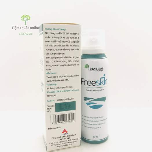 Freeskin dung dịch xịt mụn ngoài da 80ml