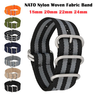 Dây Đeo Đồng Hồ Bằng Vải Bố Dệt Thoi Dây Đeo Bằng Nylon 18Mm 20Mm 22Mm 24Mm Vòng Đeo Tay Bằng Vải Bố Zulu NATO Vòng Đeo Tay Bằng Thép Không Gỉ Dày 2Mm Dây Đeo Đồng Hồ Thay Thế Cho Nam Và Nữ Bằng Vải Dệt