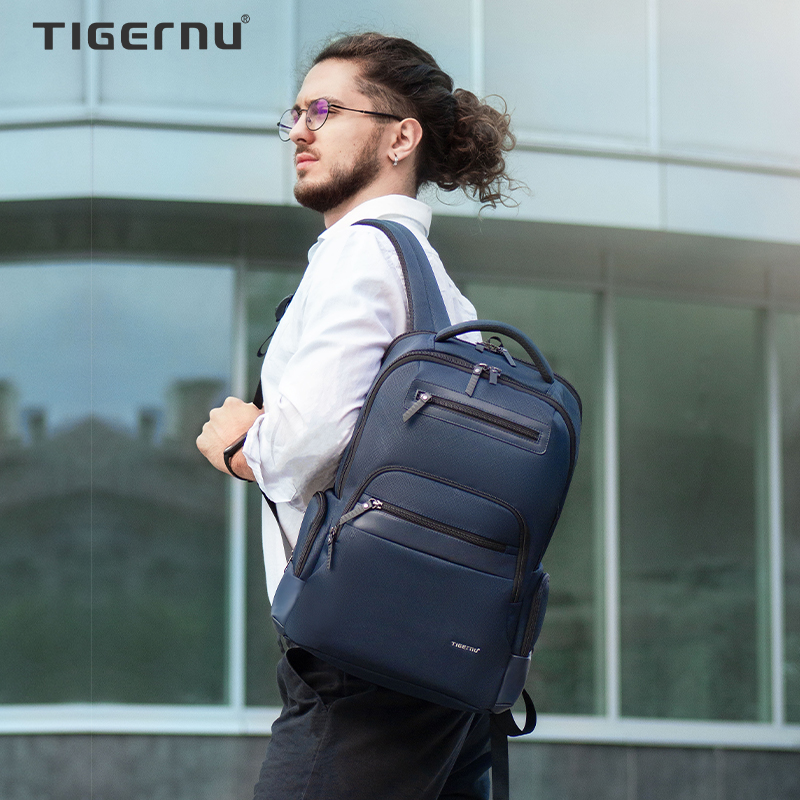 Túi Ba Lô Thời Trang Súc Tích Tigernu 9022 Ba Lô Máy Tính Xách Tay 15.6 Inch Chống Nước Dành Cho Nam Đi Lại Để Làm Việc Ba Lô Giảm Giá Mới
