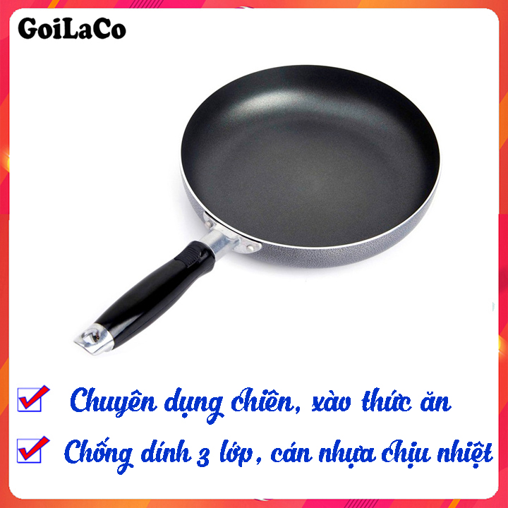 Chảo chống dính đa năng happy cook, size 20 đến 28 cm, tay cầm chống nóng chất lượng cao chất liệu ceramic siêu chống dính hàng chính hãng