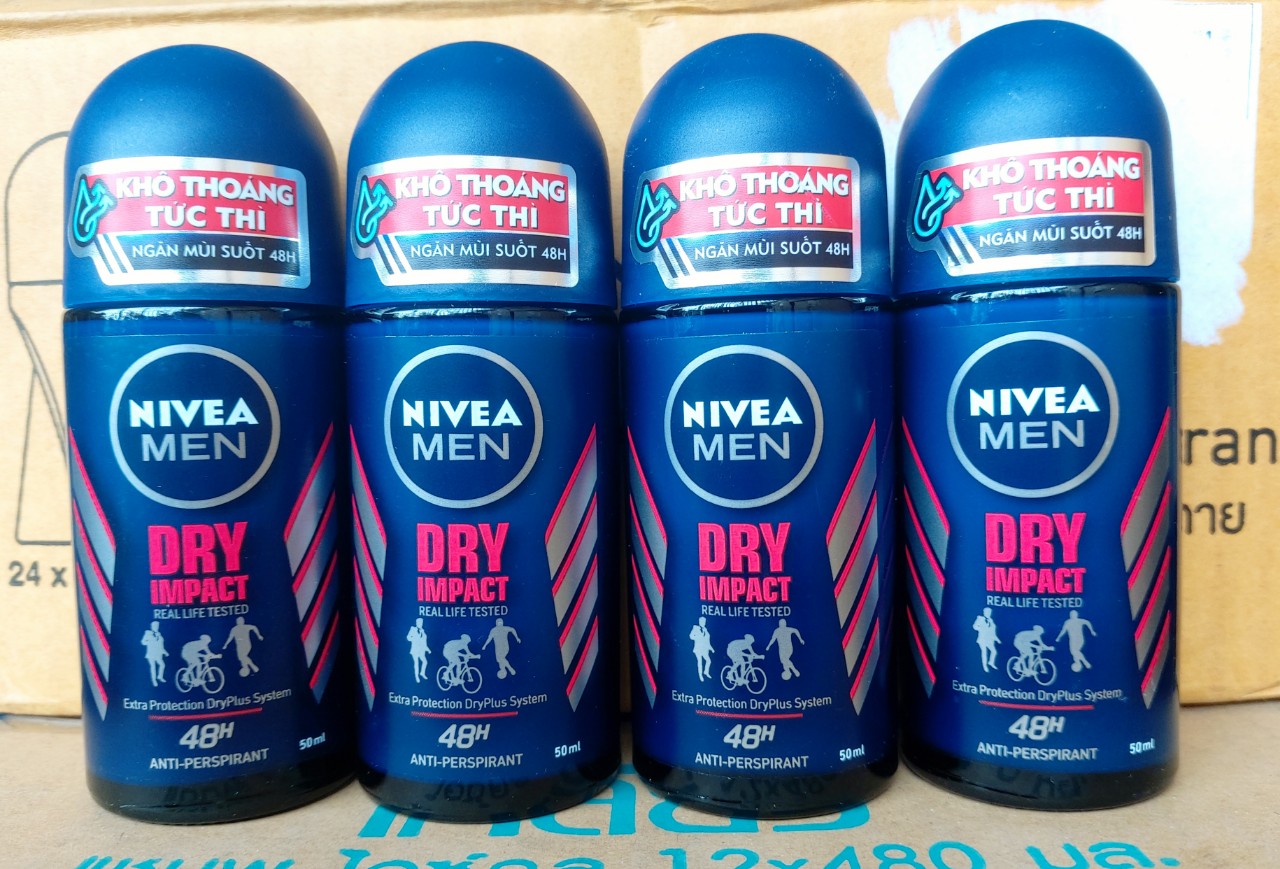 Lăn khử mùi nivea khô thoáng dành cho nam 50ml