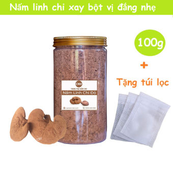 100g bột nấm linh chi đỏ vị đắng nhẹ (Xích chi) - Cây Nấm Việt