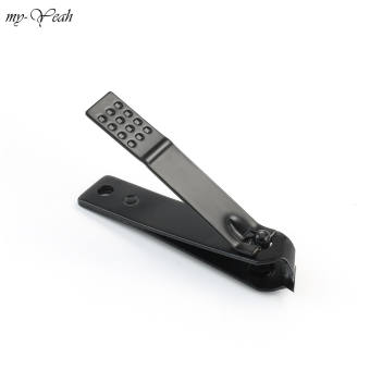 myyeah 1 Chiếc Kéo Cắt Móng Tay Miệng Xiên Màu Đen Cắt Móng Tay, Thép Không Gỉ Móng Tay
